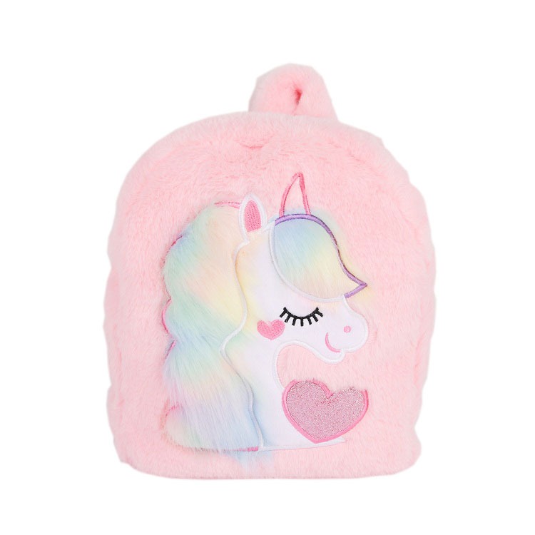 Mochilas de unicornio de peluche deals