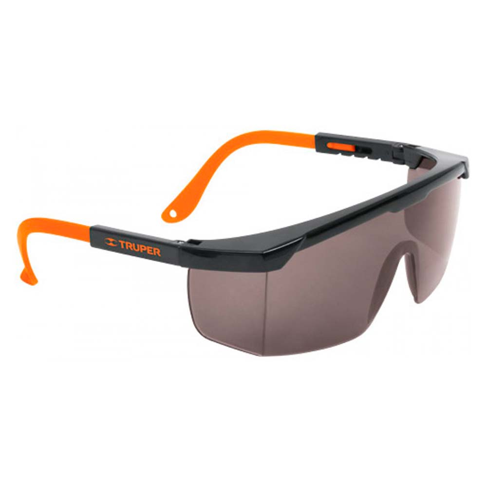 3 LENTES DE SEGURIDAD GRIS AJUSTA. TRUPER  - LEN-2000N