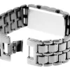Reloj Samurai Blue Led Pulsera Acero Plata Hombre Caballero Moda - Imagen 3