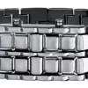 Reloj Samurai Blue Led Pulsera Acero Plata Hombre Caballero Moda - Imagen 4