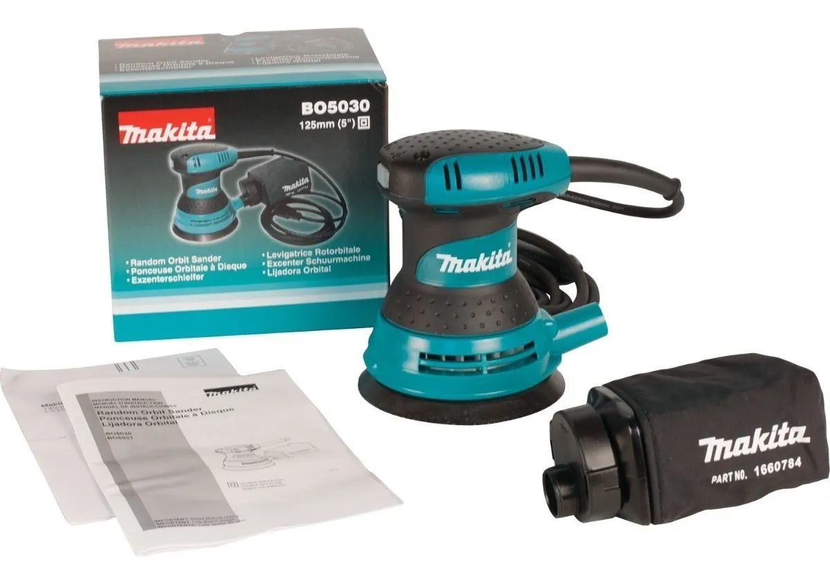 LIJADORA EXCENTRICA MAKITA 5 300W 12000RPM BO5030 - Mega Líneas