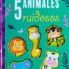 5 Animales ruidosos, libro de tapa dura en relieve 3D para contar, 1 a 4 años - Imagen 4