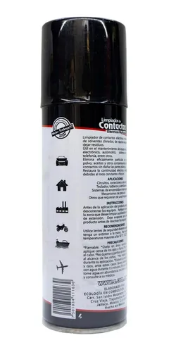 Spray Limpiador de Contactos y Uniones Eléctricas Ecom