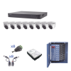 KIT Videovigilancia TurboHD 1080p / DVR 8 Canales / DD 2 T, 8 camaras domos