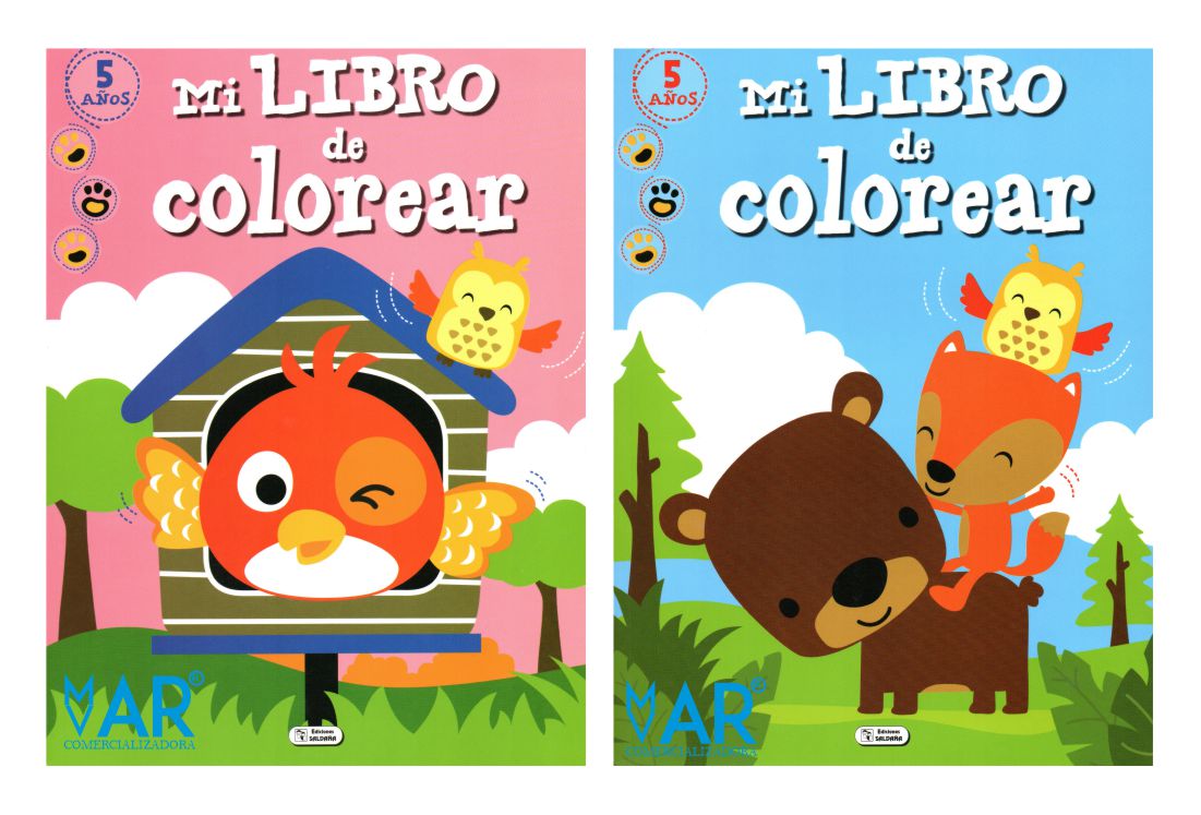 Mi libro de colorear - Dibujos grandes y sencillos para preescolares - Kawaii