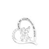 Dije Hermanas amigas plata .925 + cadena de plata fina 925