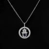 Dije Mano De Fátima Plata 925+cadena Plata 925 Protección - Imagen 4