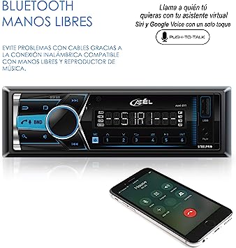 Autoestéreo Para Auto Steelpro Technologies Axel-011 Con Usb Y Bluetooth - Imagen 3