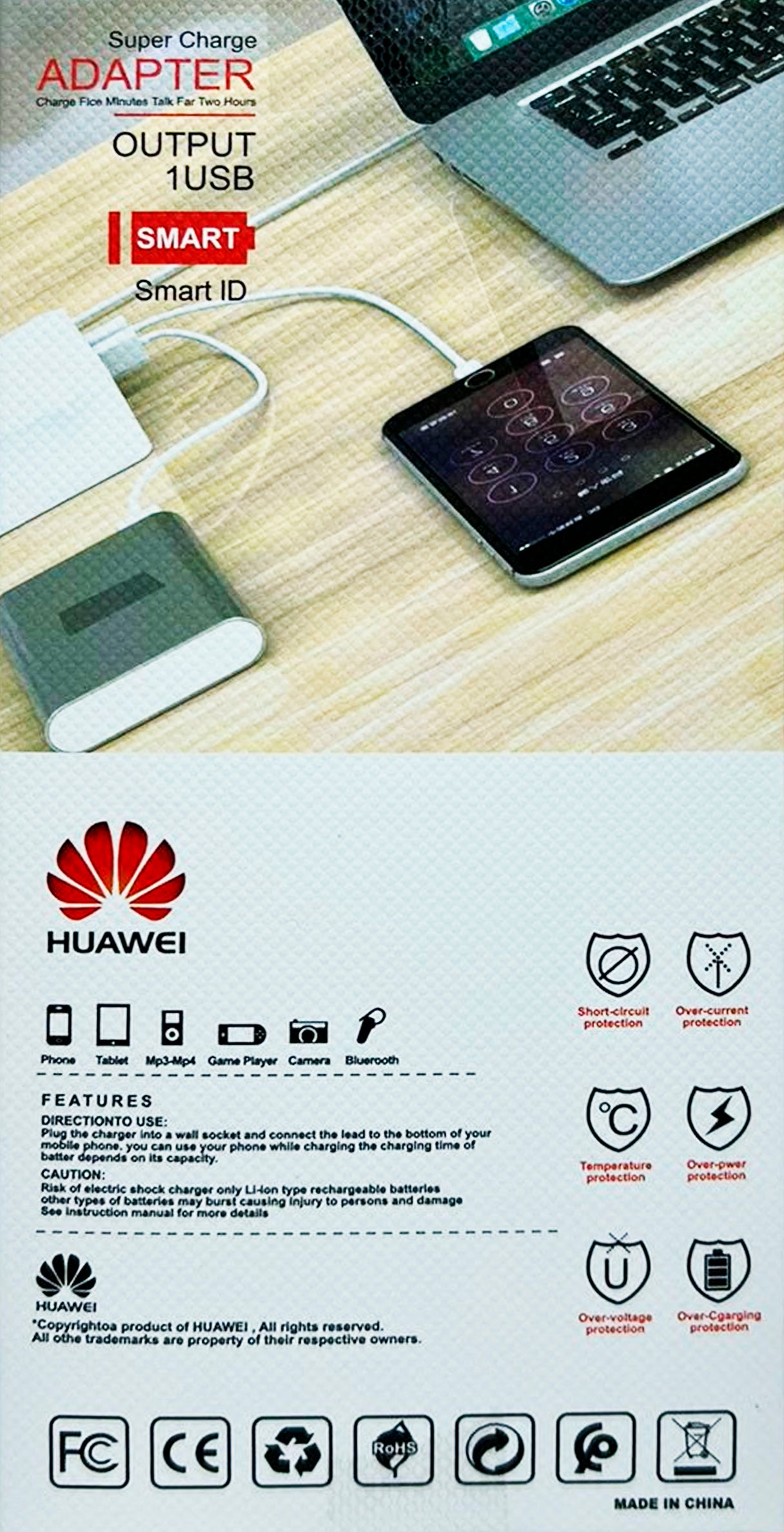 Cargador Kit Tipo C A C Huawei P40 - Imagen 3