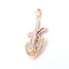 Dije Ancla Con Cristo En Oro De 14k - Imagen 4