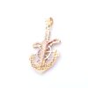 Dije Ancla Con Cristo En Oro De 14k - Imagen 3