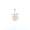 Dije Ancla Con Cristo En Oro De 14k