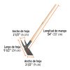Azadón dos cuernos con mango de madera 54', Truper - Imagen 3