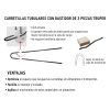 Carretilla 5 ft3 Imponchable, bastidor tubular, Truper - Imagen 5