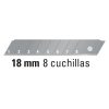 Estuche con 50 cuchillas SK2 de 18 mm para cutter, Expert - Imagen 2