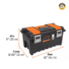 Caja de herramientas de 
22" TRUMPER con compartimentos 
Color Naranja - Imagen 3