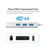 Hub USB 3.0 Con Puerto Gigabit RJ45 - Imagen 4