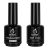 Escarabajos 2 piezas 15ml No Wipe Gel Top Coat y Base Coat Set – Acabado brillante y de larga duración, Soak Off LED Gel Base Top Coat Glossy Shine Finish