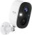 Dzees Cámara de seguridad inalámbrica para exteriores con foco y sirena, cámaras WiFi alimentadas por batería 1080P para sistema de seguridad del Home & Kitchen, detección de movimiento AI, visión nocturna en color, conversación de 2 vías, resistente al agua, SD/nube