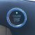 Bling Car Decor – Pegatina con emblema de anillo brillante de cristal azul para coche, accesorios de coche brillantes para mujer, botón de arranque, llave de encendido y anillo de perilla, accesorio de decoración de coche interior Glam (azul)
