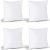 Utopia Bedding Throw Pillows Insert (paquete de 4, blanco) – 12 x 12 pulgadas almohadas de cama y sofá – almohadas decorativas para interiores