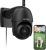 Cámara de seguridad para exteriores, Wansview 1080P Vigilancia Pan-Tilt Cámaras WiFi impermeables, visión nocturna, audio bidireccional, detección de movimiento, acceso remoto, compatible con Alexa W9 (negro)
