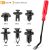 GOOACC GRC-30 120PCS Car Retainer 6.3mm 8mm 9mm 10mm Tornillos de expansión Kit de reemplazo Parachoques Push Rivet Clips, 1PC Removedor de sujetador