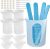Kit de herramientas de vasos medidores de resina de silicona: vasos medidores Nicpro de 250 y 100 ml, varillas de paleta de silicona, pipetas, dedales para mezclar resina epoxi, moldes, fabricación de joyas, encerado, limpieza fácil