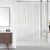 Downluxe – Forro transparente para cortina de ducha, 72 x 72 pulgadas, peso ligero de calibre 4 de PEVA, con agujeros para ojales