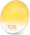 Reloj despertador Wake Up Light Sunrise para niños, durmientes pesados, dormitorio, con simulación de amanecer, ayuda para dormir, alarmas duales, radio FM, repetición, luz nocturna, luz diurna, 7 colores, 7 sonidos naturales, ideal para regalo