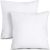 Utopia Bedding Throw Pillows Insert (paquete de 2, blanco) – 12 x 12 pulgadas almohadas de cama y sofá – almohadas decorativas para interiores