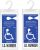Tbuymax – Soporte para placa de estacionamiento para discapacitados, ultra transparente, para permiso de estacionamiento para discapacitados, con percha grande (juego de 2)