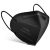 Máscara negra KN95 20PCS Copa Máscaras faciales de seguridad contra el polvo Transpirable 5 capas con lazo elástico para la oreja y clip para el puente de la nariz para hombres y mujeres adultos