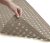 Gorilla Grip Alfombrilla de baño y ducha patentada, 35 x 16, lavable a máquina, alfombrillas de baño extragrandes con orificios de drenaje y ventosas para mantener el suelo limpio, suave para los pies, accesorios de baño, beige opaco