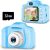 Seckton Upgrade Kids Selfie Camera, Regalos de cumpleaños de Navidad para niños de 3 a 9 años, cámaras de video digital HD para niños pequeños, juguete portátil para niños de 3 4 5 6 7 8 años con tarjeta SD de 32 GB, azul