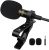 PoP voice Micrófono de solapa lavalier profesional Micrófono de condensador omnidireccional para iPhone Android Smartphone, Micrófono de grabación para Youtube, Entrevista, Video