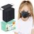 HIWUP 100 Uds mascarillas para niños mascarillas desechables negras mascarilla bonita para niñas niños niños de 4 a 12 años