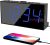 Reloj despertador digital dual para dormitorio, pantalla grande, reloj de noche con batería de respaldo, cargador de teléfono USB, volumen, atenuador, reloj LED fuerte fácil de configurar para personas que duermen mucho, niños, adolescentes, niños, niñas, Home & Kitchen