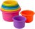 The First Years Stack Up Baby Cups, juguetes de bañera para niños, 4.8 onzas (paquete de 8)