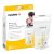 Bolsas de almacenamiento de leche materna Medela, 25 unidades, bolsas de almacenamiento de leche materna listas para usar para lactancia, bolsa de pie, perfil plano que ahorra espacio, presellado higiénico, 6 onzas, blanco