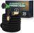 Joeys Garden Manguera de jardín extensible con boquilla de manguera de 8 funciones, mangueras de jardín flexibles antitorceduras ligeras, tela extra fuerte con núcleo de látex doble (25 pies, negro)