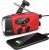 Radio de manivela de mano con linterna para emergencias, radios solares portátiles Esky, radio meteorológica autoalimentada AM/FM NOAA con cargador de teléfono celular de 1000 mAh, recargable por USB, grandes suministros de emergencia