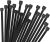 Hmrope 100 bridas para cables resistentes de 12 pulgadas, bridas de alambre de plástico premium con 50 libras de resistencia a la tracción, bridas de nailon negro autoblocantes para interiores y exteriores