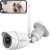 Cámara de seguridad para exteriores, wansview1080P WiFi inalámbrico Vigilancia doméstica Cámara impermeable con visión nocturna, detección de movimiento, acceso remoto, compatible con Alexa-W4, blanco