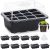 MIXC 10 paquetes de bandeja de inicio de semillas Kit de inicio de semillas con domo de humedad (bandeja total de 120 celdas) Bandejas de inicio de semillas Kit de inicio de plantas y kit de germinación de mini invernadero base para semillas en crecimiento