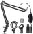 InnoGear Soporte de micrófono para Blue Yeti Soporte de brazo de tijera con brazo de suspensión ajustable con adaptador de tornillo de 3/8″ a 5/8″ Soporte de choque Filtro antipop Soporte de clip para micrófono Sujetacables, Mediano