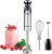Mueller Austria Ultra-Stick Batidora de mano multiusos de inmersión de 500 vatios y 9 velocidades Motor de cobre resistente Acero inoxidable 304 cepillado Con batidor, accesorios para espumador de leche