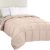 Utopia Bedding – Edredón para todas las estaciones de 250 g/m², edredón alternativo de plumón suave, inserto de edredón de relleno de fibra siliconada de felpa, cosido en caja (Twin/Twin XL, beige)