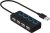 Concentrador de datos USB 2.0 de 4 puertos Sabrent con interruptores de alimentación iluminados por LED individuales [carga NO compatible] para Mac y PC (HB-UMLS)