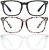 Gafas de bloqueo de luz azul – Mujeres / Hombres Paquete de 3 Gafas de lectura de computadora Juegos Anti fatiga ocular Gafas de luz azul sin receta